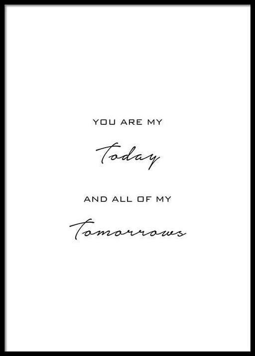 All of my Tomorrows Affiche