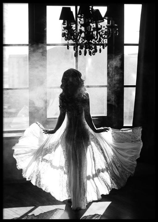 White Dress Poster