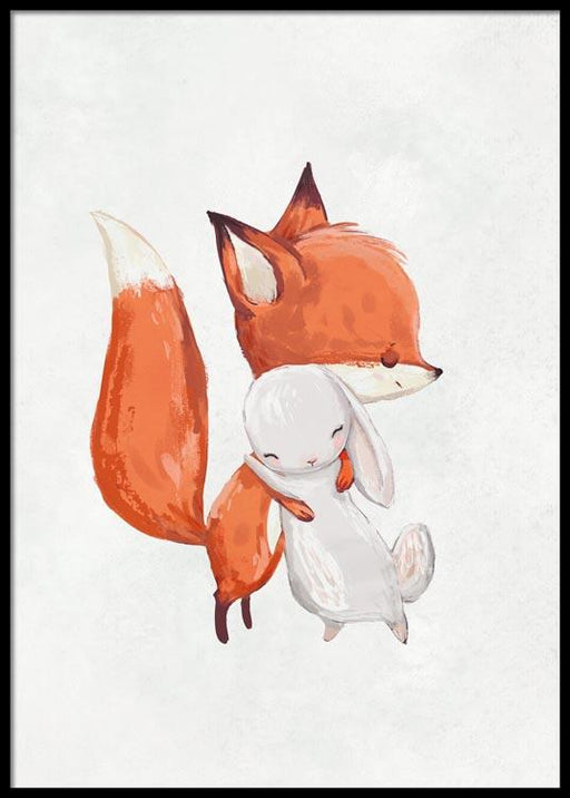 Renard et lapin Affiche