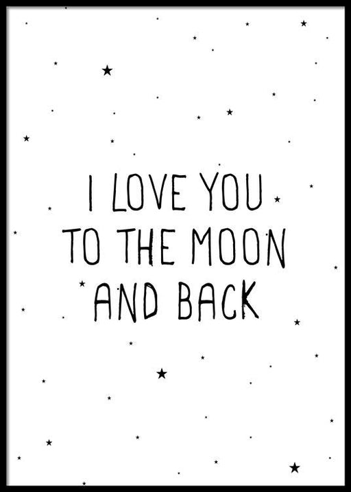 Moon and Back Affiche