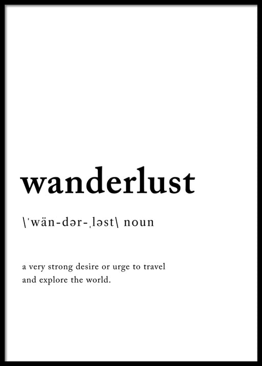 Wanderlust Affiche