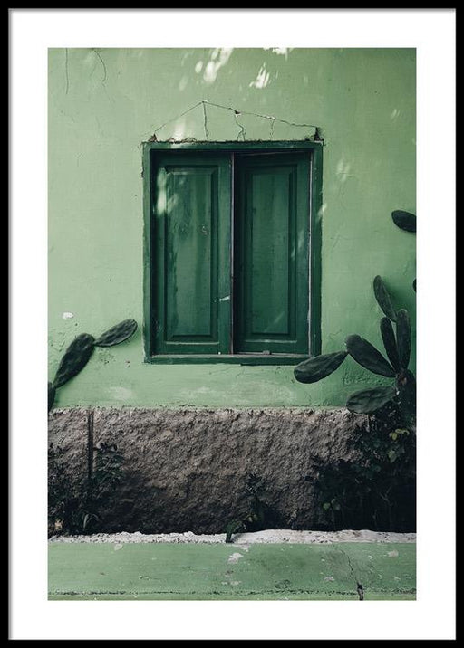 Maison verte Affiche