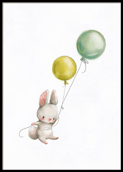 Flying Bunny Poster