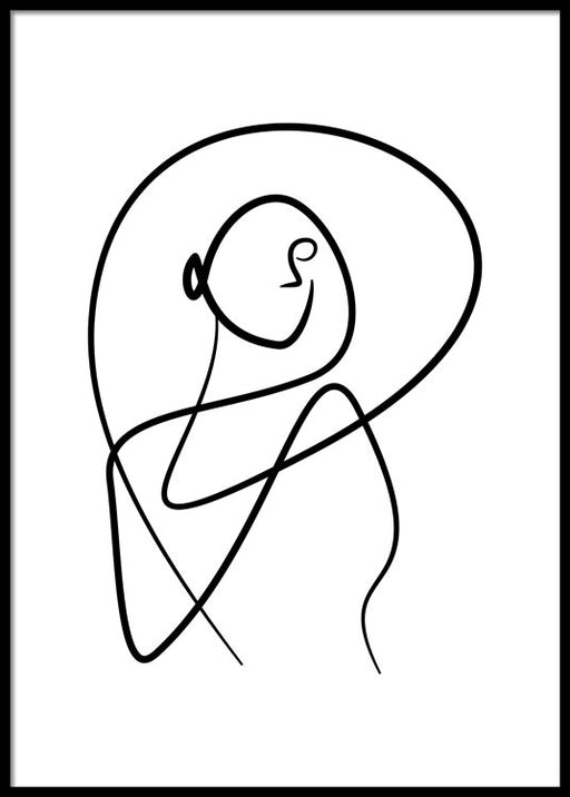 Figure abstraite Affiche