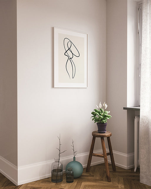 Line Art Woman No3 Poster