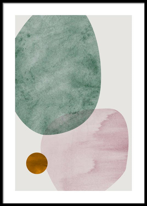 Cercles abstraits Affiche