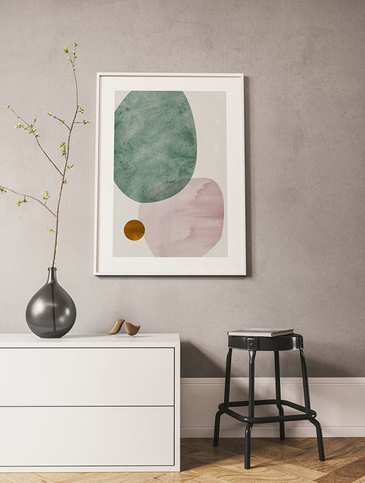 Cercles abstraits Affiche