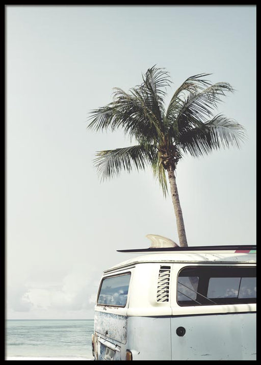 Surfers Van n°2 Affiche