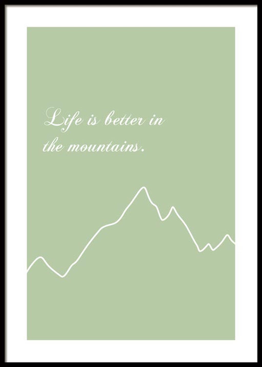 Mieux dans les montagnes Affiche