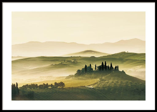 Collines de Toscane Affiche