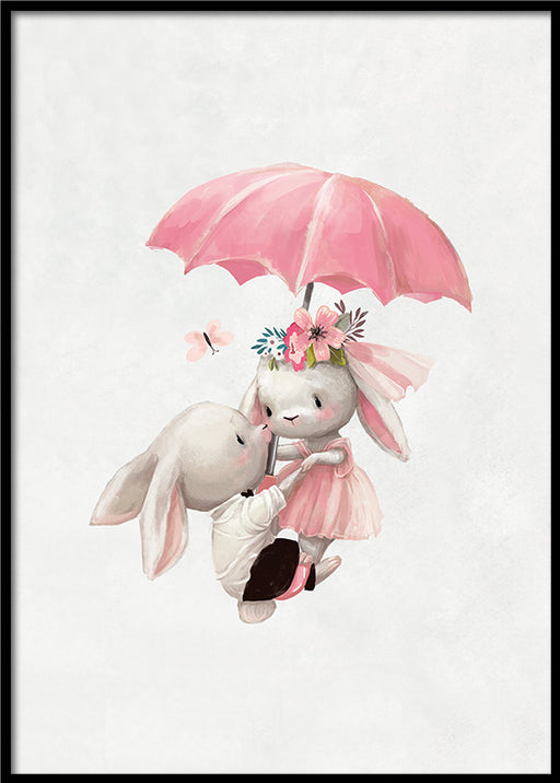 Fliegende Hasen Poster