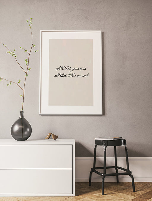 All That You Are Affiche