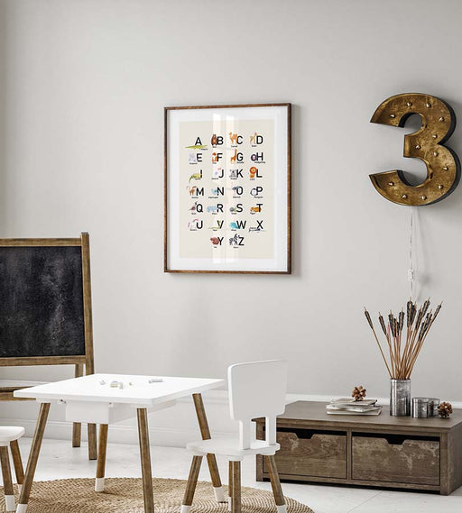 Animal Alphabet Poster