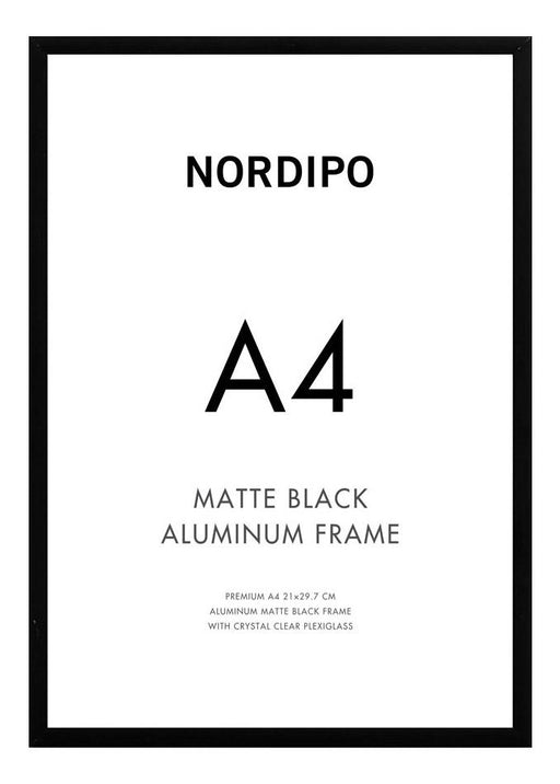 Cadre en métal noir 21x30cm