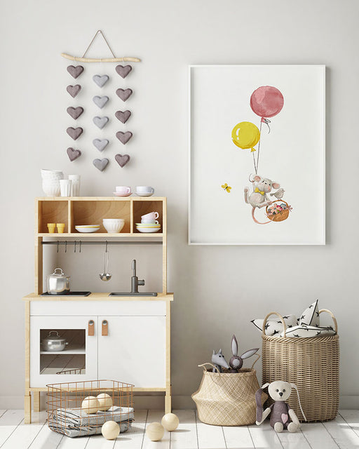 Flying Mouse Poster