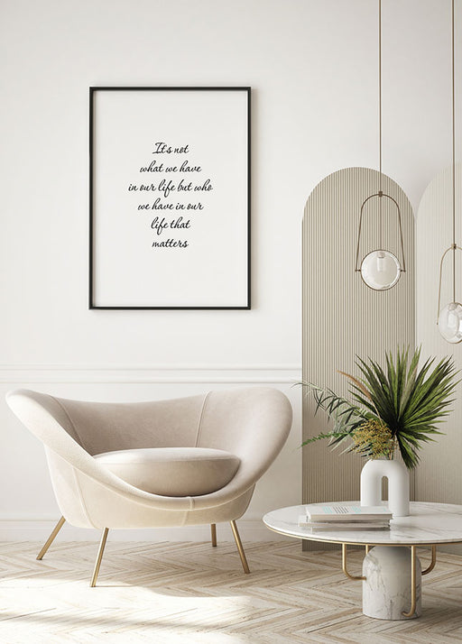 It's Not What We Have Affiche
