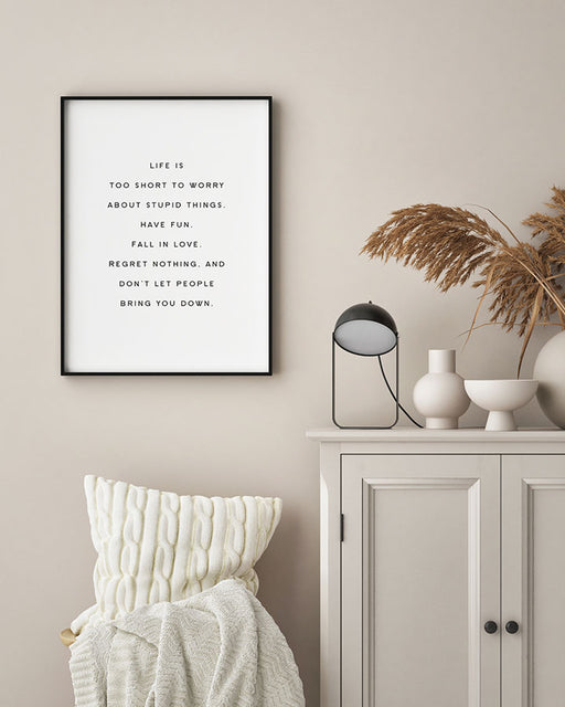 Life is,  Affiche