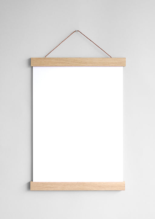 Porte affiche en chêne 22cm