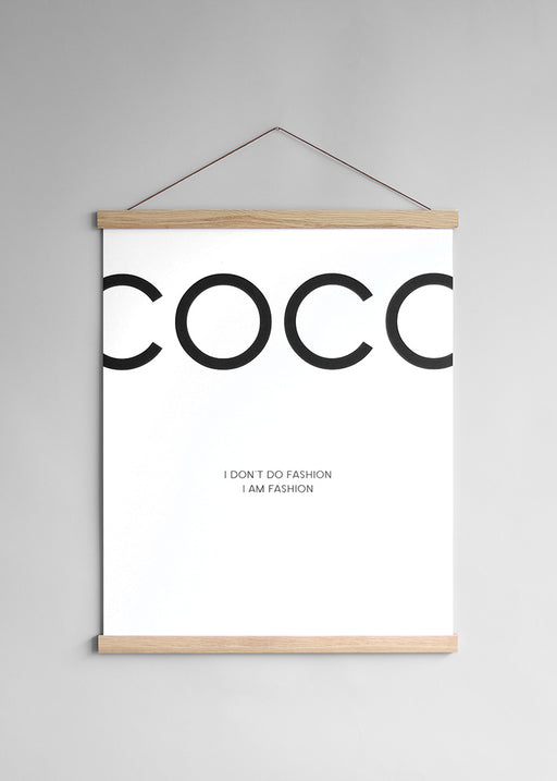 Porte affiche en chêne 41cm