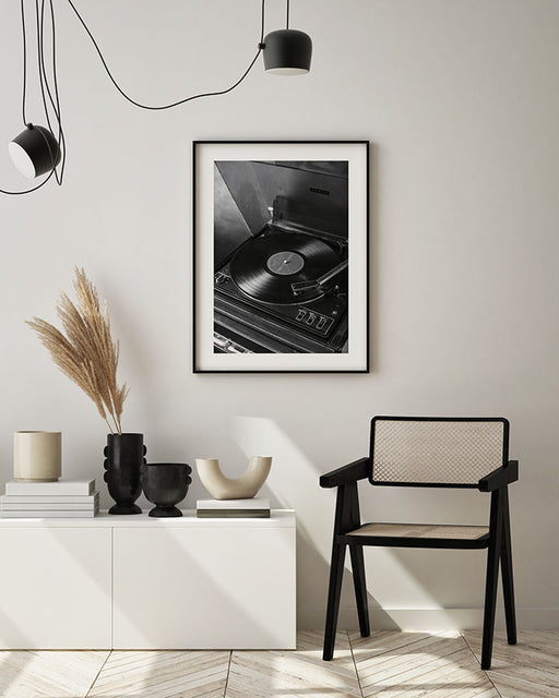 Lecteur de disque vinyle Affiche