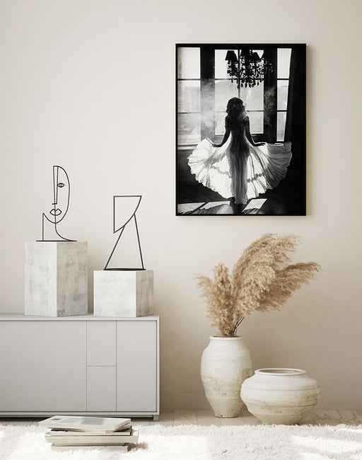 White Dress Poster