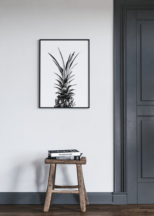 B&W Pineapple Top Poster