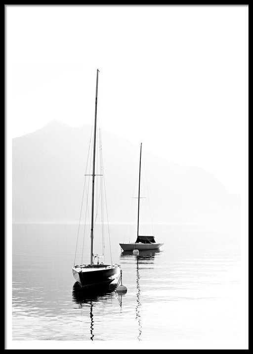 Bateaux solitaires Affiche