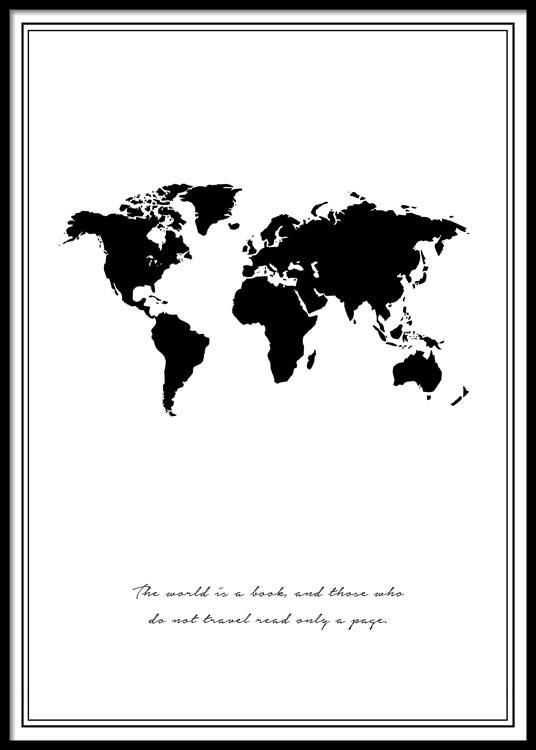 World is a Book Poster