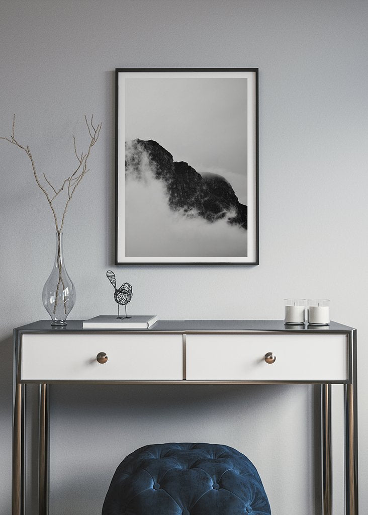 Falaise de montagne Affiche