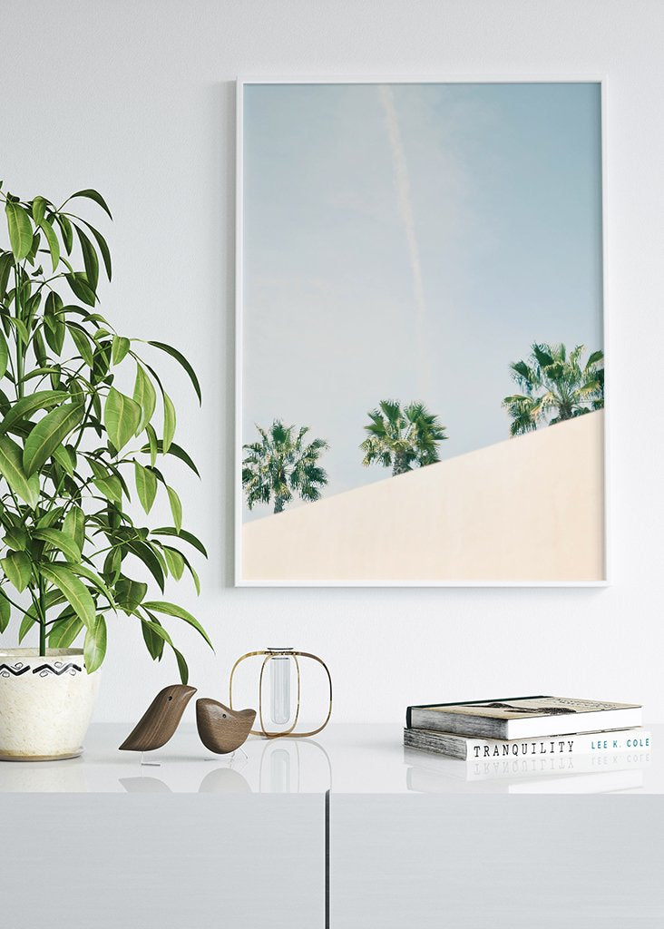 California Palm Trees Poster