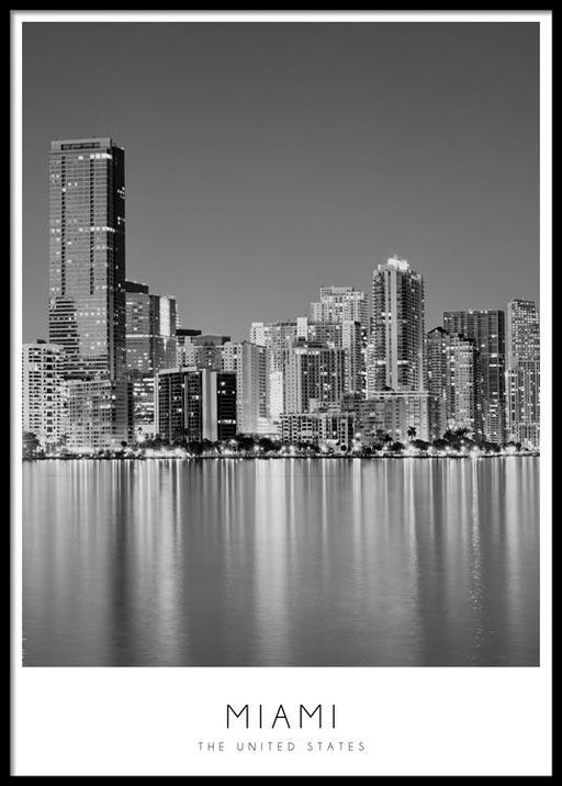 Miami Skyline Poster