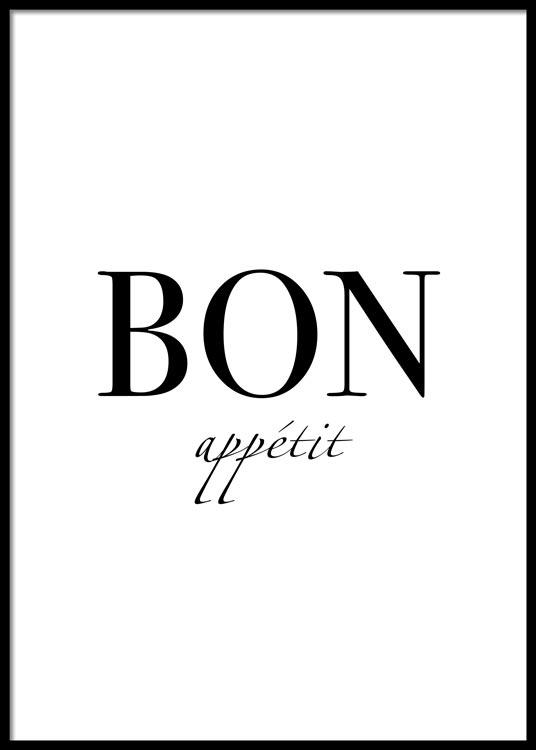 Bon Appétit Affiche
