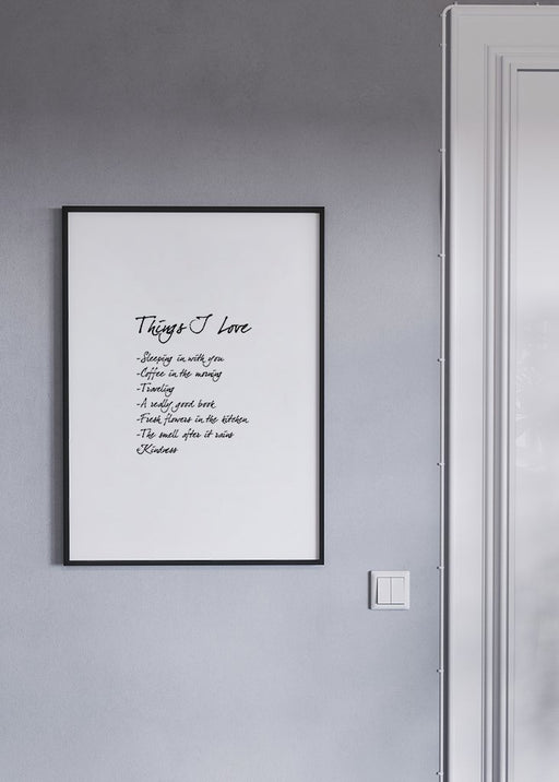 Things I Love Poster