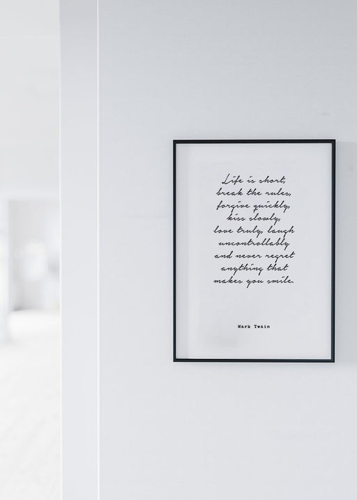 Life is Short Affiche