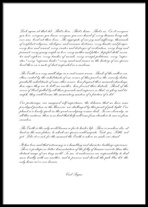 Pale Blue Dot Poster