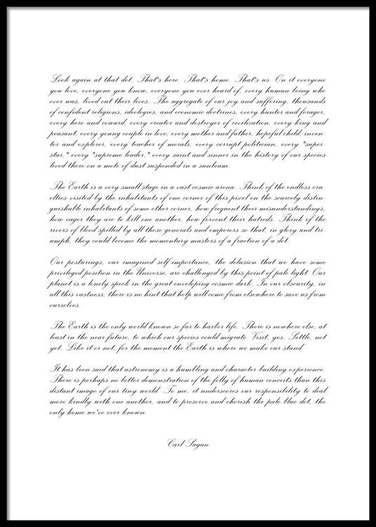 Pale Blue Dot Poster