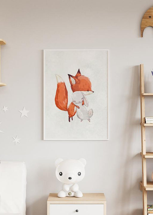 Fuchs & Kaninchen Poster