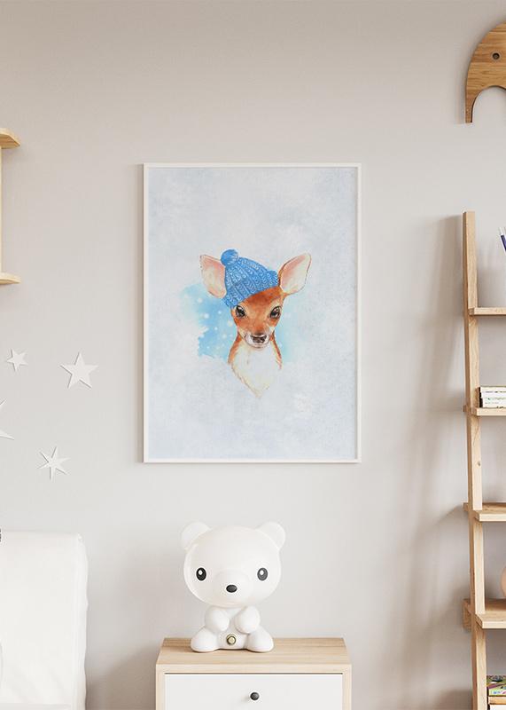 Kleiner Rehjunge Poster