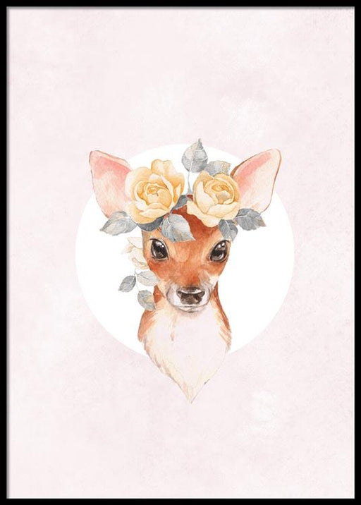 Little Deer Girl Poster