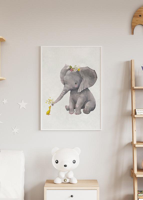 Elefant & Entlein Poster