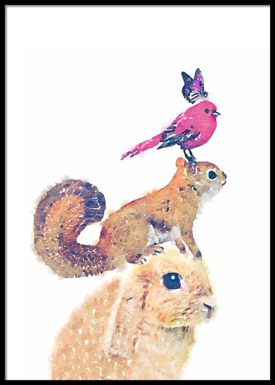 Animal Pyramid Poster