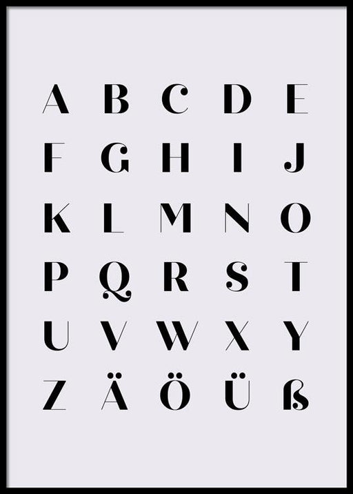 Alphabet Nr.2 Poster