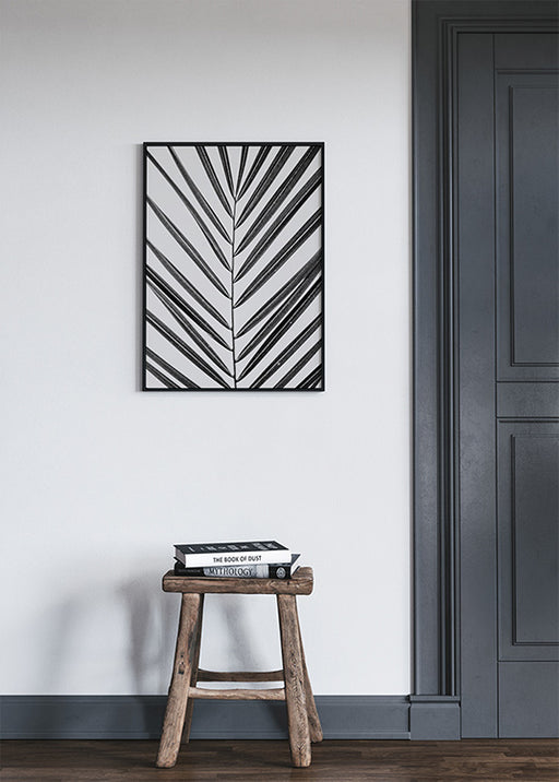 Congé Palmier N&B Affiche