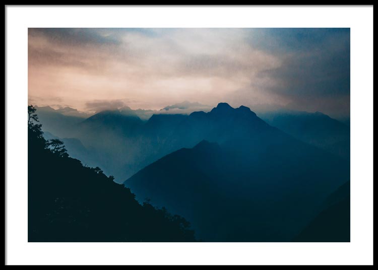Inca Mountains Poster