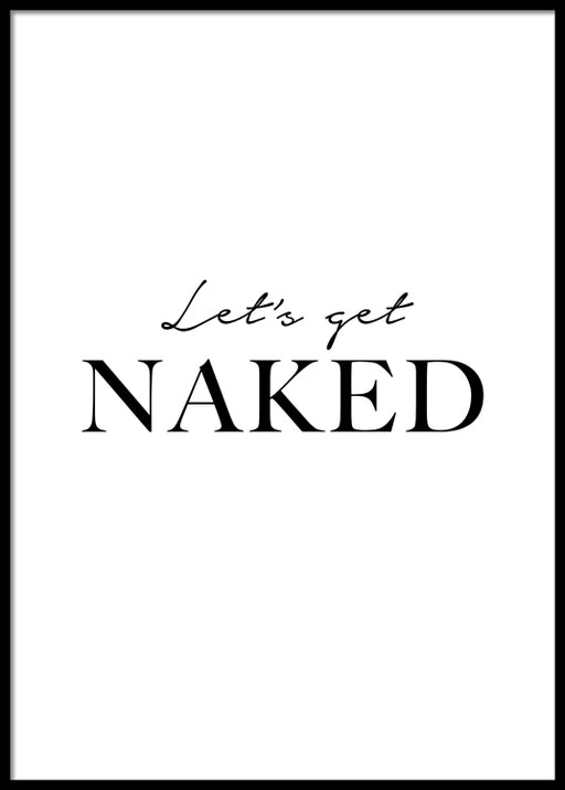 Let's Get Naked Affiche