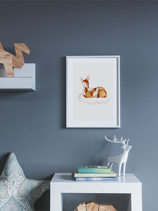 Schlafende Hirsche Poster