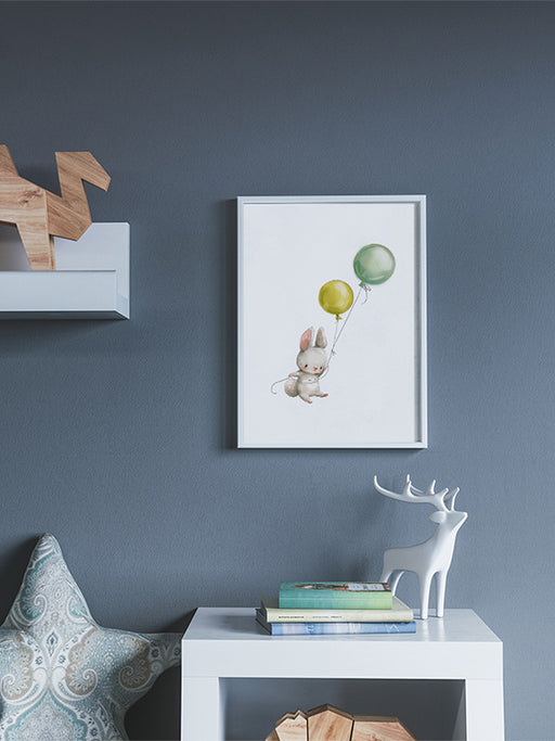 Flying Bunny Poster