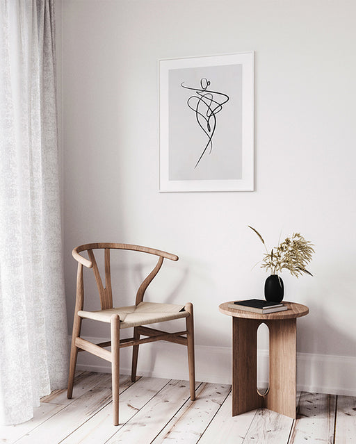 Line Art Illustration Affiche