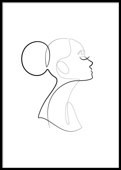Chic Line Art Affiche