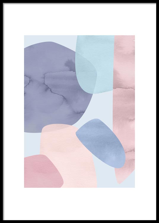 Superposition abstraite n°1 Affiche